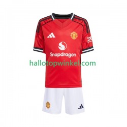 Manchester United Voetbalshirt Kleuters/Kids Thuis Tenue 2025-2026 Korte Mouw