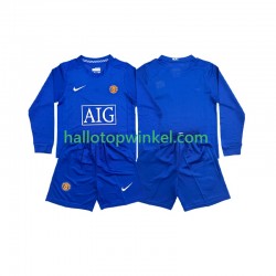 Manchester United Voetbalshirt Retro Kleuters/Kids Uit Tenue 2008 Lange Mouw