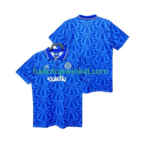 Napoli Voetbalshirt 1991 1993 Retro Heren Thuis Tenue Korte Mouw