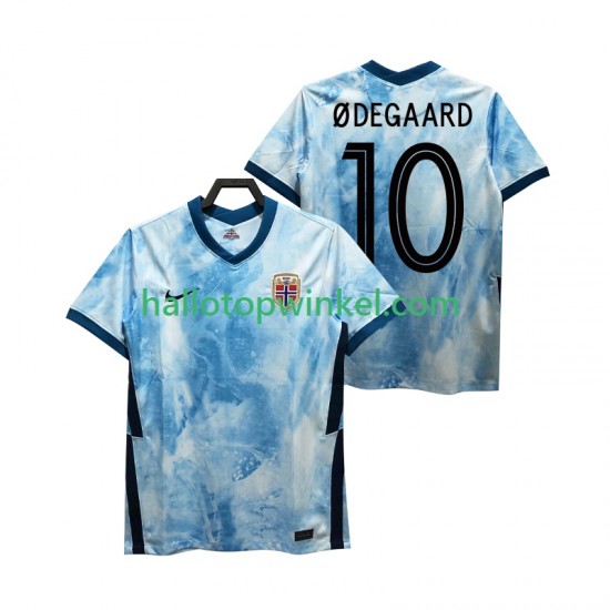 Noorwegen Voetbalshirt ODEGAARD 10 2020-2021 Heren Uit Tenue Korte Mouw