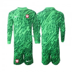 Polen Voetbalshirt Doelman Kleuters/Kids Derde Tenue 2024 Lange Mouw