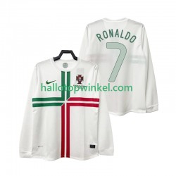 Portugal Voetbalshirt Cristiano Ronaldo 7 2012 Retro Heren Uit Tenue Lange Mouw