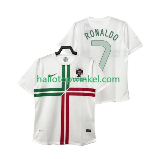 Portugal Voetbalshirt Cristiano Ronaldo 7 2012 Retro Heren Uit Tenue Korte Mouw