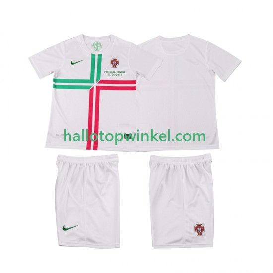 Portugal Voetbalshirt 2012 Retro Kleuters/Kids Uit Tenue Korte Mouw