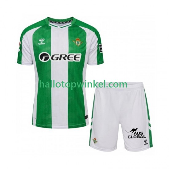 Real Betis Voetbalshirt Kleuters/Kids Thuis Tenue 2025-2026 Korte Mouw