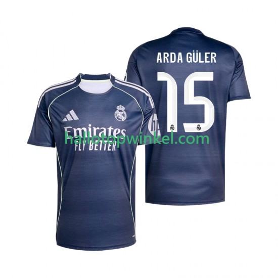 Real Madrid Voetbalshirt Arda Guler 15 Heren Uit Tenue 2025-2026 Korte Mouw