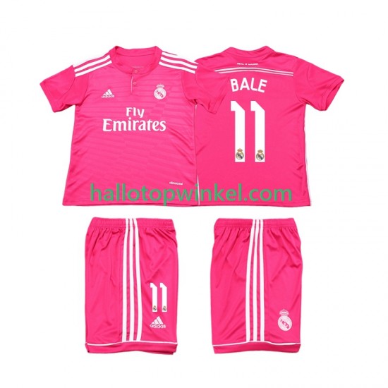 Real Madrid Voetbalshirt Bale 11 2014 2015 Retro Kleuters/Kids Uit Tenue Korte Mouw