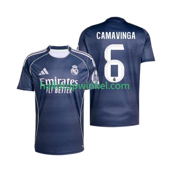 Real Madrid Voetbalshirt Camavinga 6 Heren Uit Tenue 2025-2026 Korte Mouw
