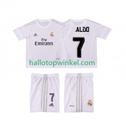 Real Madrid Voetbalshirt Cristiano Ronaldo 7 2015 2016 Retro Kleuters/Kids Thuis Tenue Korte Mouw