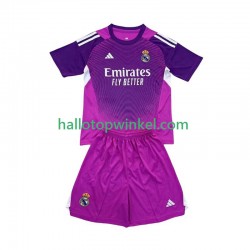 Real Madrid Voetbalshirt Doelman Kleuters/Kids Uit Tenue 2025-2026 Korte Mouw