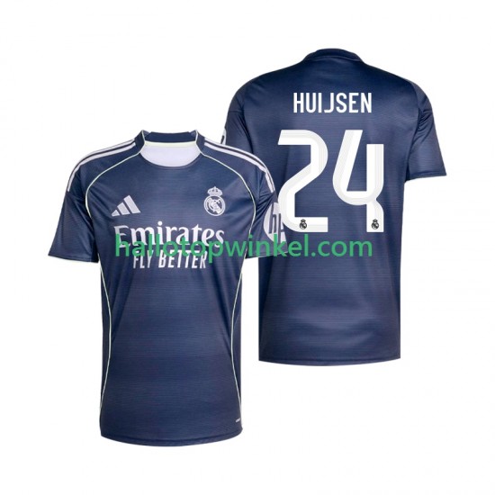 Real Madrid Voetbalshirt Huijsen 24 Heren Uit Tenue 2025-2026 Korte Mouw