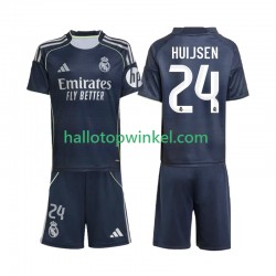 Real Madrid Voetbalshirt Huijsen 24 Kleuters/Kids Uit Tenue 2025-2026 Korte Mouw