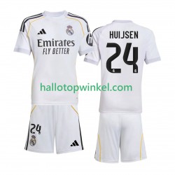 Real Madrid Voetbalshirt Huijsen 24 Kleuters/Kids Thuis Tenue 2025-2026 Korte Mouw