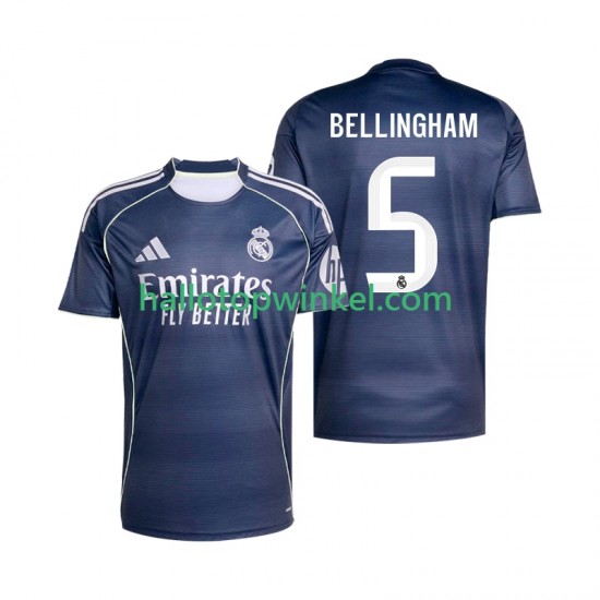 Real Madrid Voetbalshirt Jude Bellingham 5 Heren Uit Tenue 2025-2026 Korte Mouw