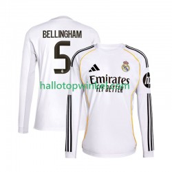 Real Madrid Voetbalshirt Jude Bellingham 5 Heren Thuis Tenue 2025-2026 Lange Mouw