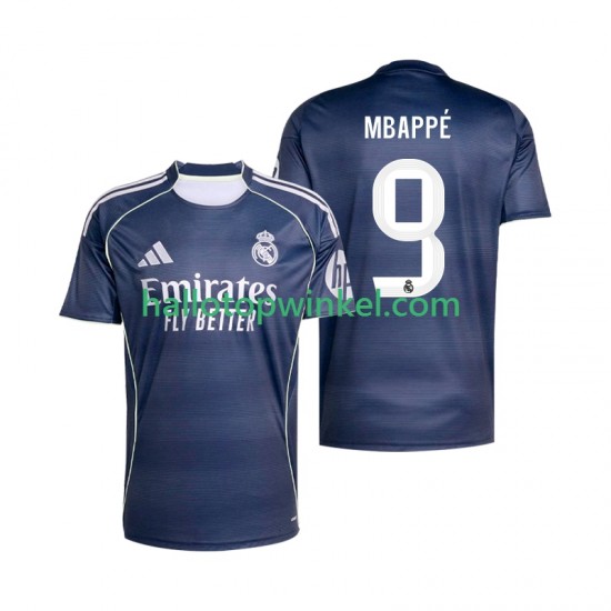 Real Madrid Voetbalshirt Mbappé Kylian 9 Heren Uit Tenue 2025-2026 Korte Mouw