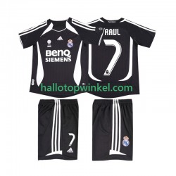 Real Madrid Voetbalshirt RAUL 7 2007 Retro Kleuters/Kids Uit Tenue 2006 Korte Mouw