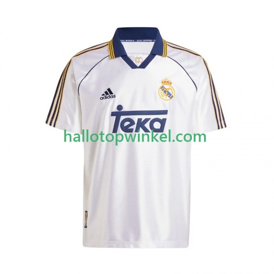 Real Madrid Voetbalshirt -2000 Retro Heren Thuis Tenue 1999 Korte Mouw