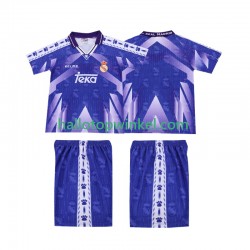 Real Madrid Voetbalshirt 1996-1997 Retro Kleuters/Kids Uit Tenue Korte Mouw