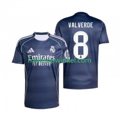 Real Madrid Voetbalshirt Valverde 8 Heren Uit Tenue 2025-2026 Korte Mouw