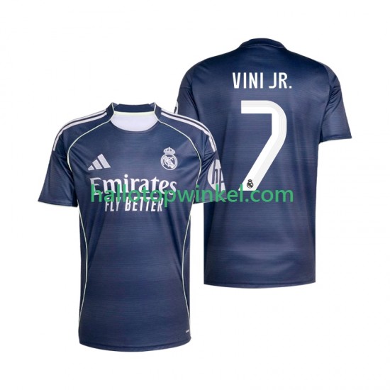 Real Madrid Voetbalshirt Vinicius Junior 7 Heren Uit Tenue 2025-2026 Korte Mouw