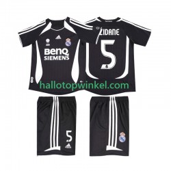 Real Madrid Voetbalshirt ZIDANE 5 2007 Retro Kleuters/Kids Uit Tenue 2006 Korte Mouw