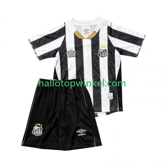 Santos FC Voetbalshirt Kleuters/Kids Uit Tenue 2025-2026 Korte Mouw