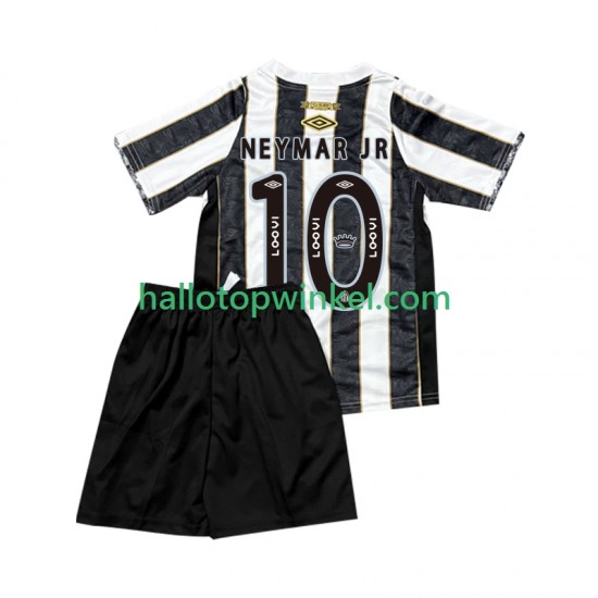 Santos FC Voetbalshirt Neymar JR 10 Kleuters/Kids Uit Tenue 2025-2026 Korte Mouw
