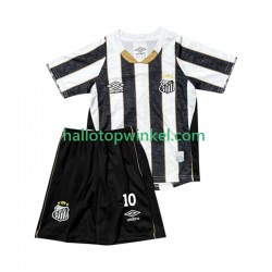 Santos FC Voetbalshirt Neymar JR 10 Kleuters/Kids Uit Tenue 2025-2026 Korte Mouw