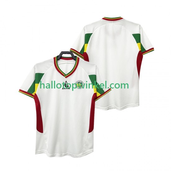 Senegal Voetbalshirt 2002 Retro Heren Thuis Tenue Korte Mouw