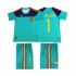 Spanje Voetbalshirt Casillas 1 Retro Kleuters/Kids Thuis Tenue 2010 Korte Mouw