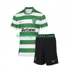 Sporting CP Voetbalshirt Kleuters/Kids Thuis Tenue 2025-2026 Korte Mouw