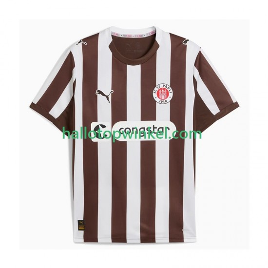 Voetbalshirt St. Pauli Heren Thuis Tenue 2025-2026 Korte Mouw