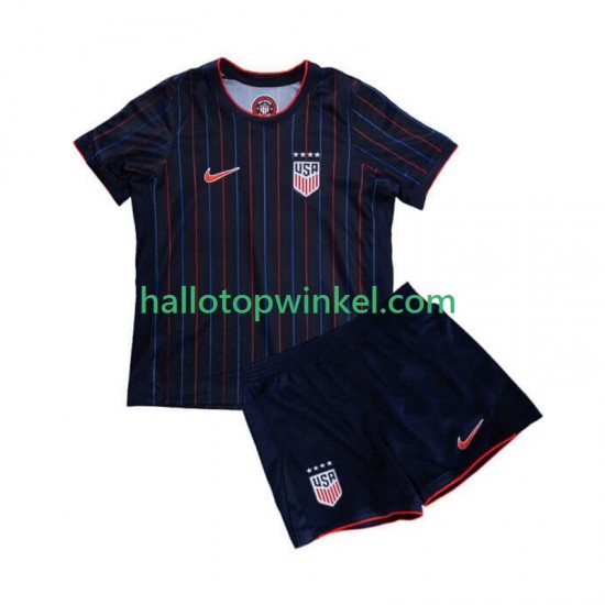 USA Voetbalshirt Kleuters/Kids Uit Tenue 2025 Korte Mouw