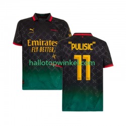 AC Milan Voetbalshirt Christian Pulisic 11 Heren Vierde Tenue 2024-2025 Korte Mouw