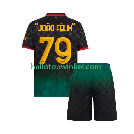 AC Milan Voetbalshirt JOAO FELIX 79 Kleuters/Kids Vierde Tenue 2024-2025 Korte Mouw