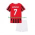 AC Milan Voetbalshirt Santiago Gimenez 7 Kleuters/Kids Thuis Tenue 2024-2025 Korte Mouw