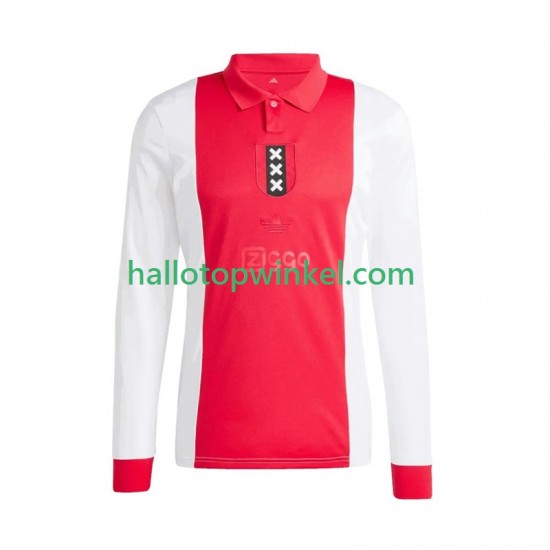 AFC Ajax Voetbalshirt Anniversary Heren Thuis Tenue 2024-2025 Lange Mouw