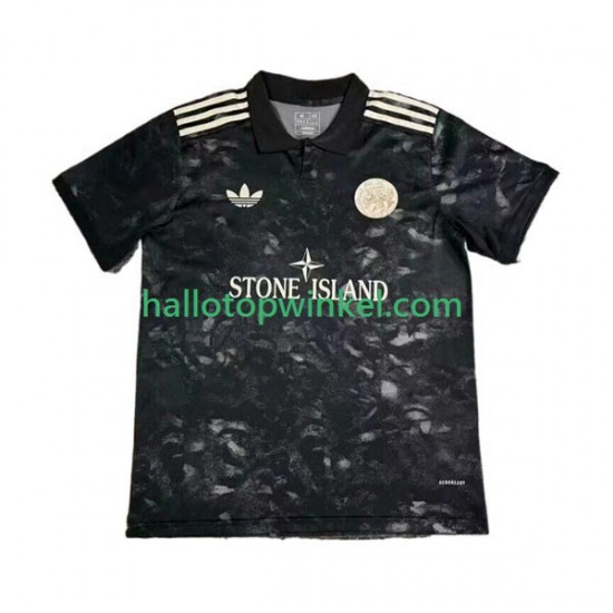 AFC Ajax Voetbalshirt Stone Island Heren 2024-2025 Korte Mouw