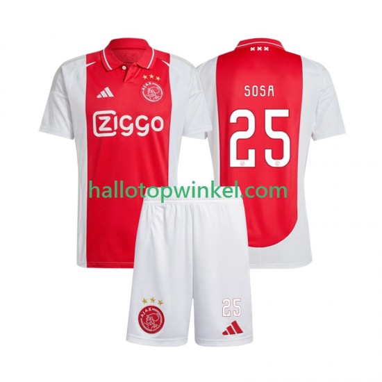 AFC Ajax Voetbalshirt Wout Weghorst 25 Kleuters/Kids Thuis Tenue 2024-2025 Korte Mouw