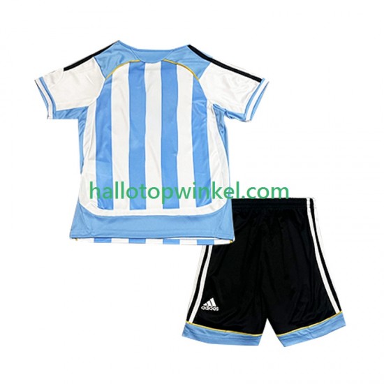 Argentinië Voetbalshirt Retro Kleuters/Kids Thuis Tenue 2006 Korte Mouw