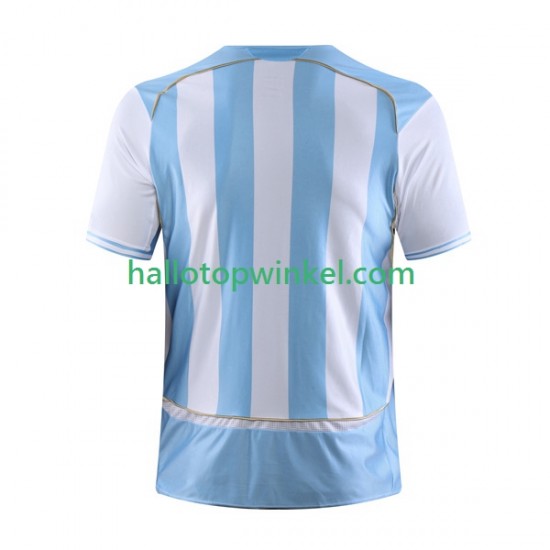 Argentinië Voetbalshirt Retro Heren Thuis Tenue 2006 Korte Mouw