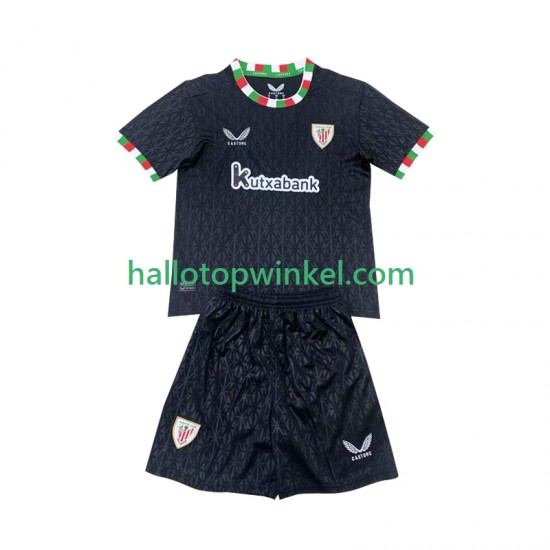 Athletic Bilbao Voetbalshirt Kleuters/Kids Vierde Tenue 2024-2025 Korte Mouw