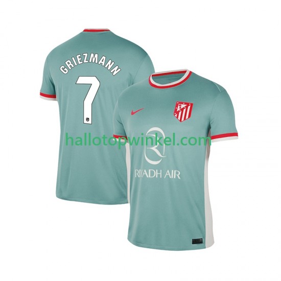 Atlético Madrid Voetbalshirt Antoine Griezmann 7 Heren Uit Tenue 2024-2025 Korte Mouw
