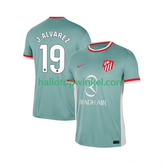 Atlético Madrid Voetbalshirt Julian Alvarez 19 Heren Uit Tenue 2024-2025 Korte Mouw
