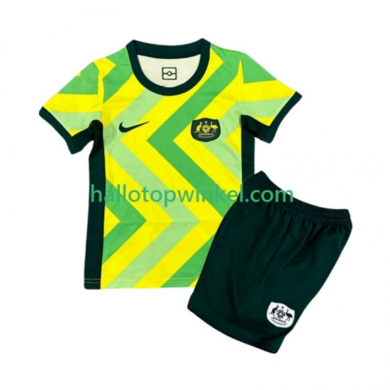 Australië Voetbalshirt Kleuters/Kids Thuis Tenue 2025 Korte Mouw