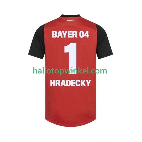Bayer 04 Leverkusen Voetbalshirt HRADECKY 1 Heren Thuis Tenue 2024-2025 Korte Mouw