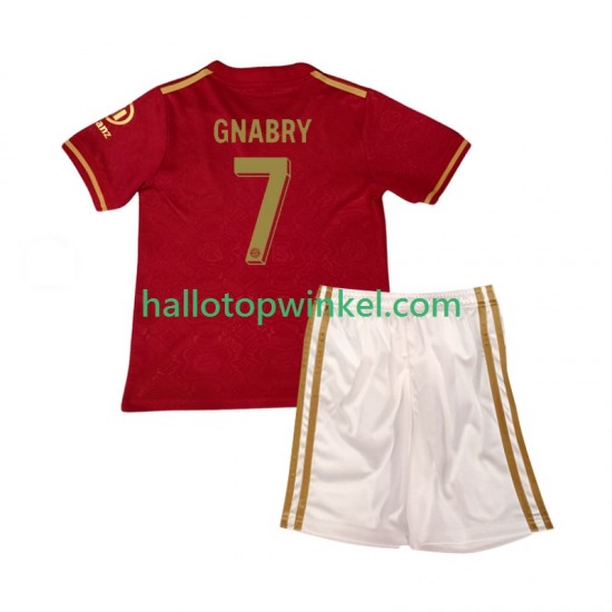 FC Bayern München Voetbalshirt 125th Anniversary Serge Gnabry 7 Red Kleuters/Kids Thuis Tenue 2024-2025 Korte Mouw