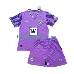 Borussia Dortmund Voetbalshirt Special Doelman Kleuters/Kids Thuis Tenue 2024-2025 Korte Mouw