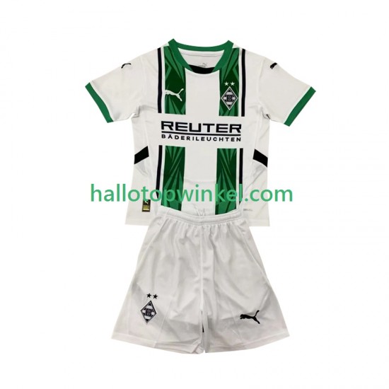 Rusland Voetbalshirt Bo Monchengladbach Kleuters/Kids Thuis Tenue 2024-2025 Korte Mouw